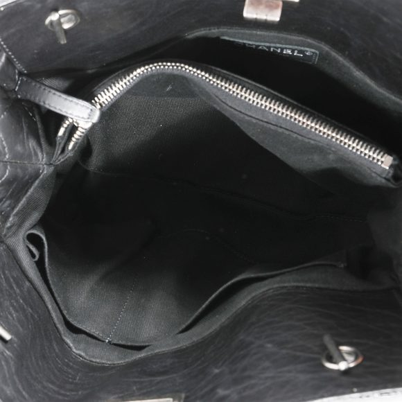 Chanel Black Quilted Aged Calfskin Reissue Shopping Tote - Picture 4 of 7